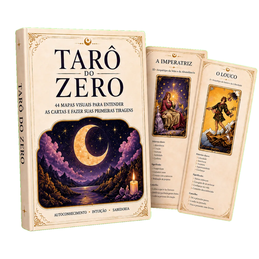Mockup do Plano Básico do Tarô do Zero