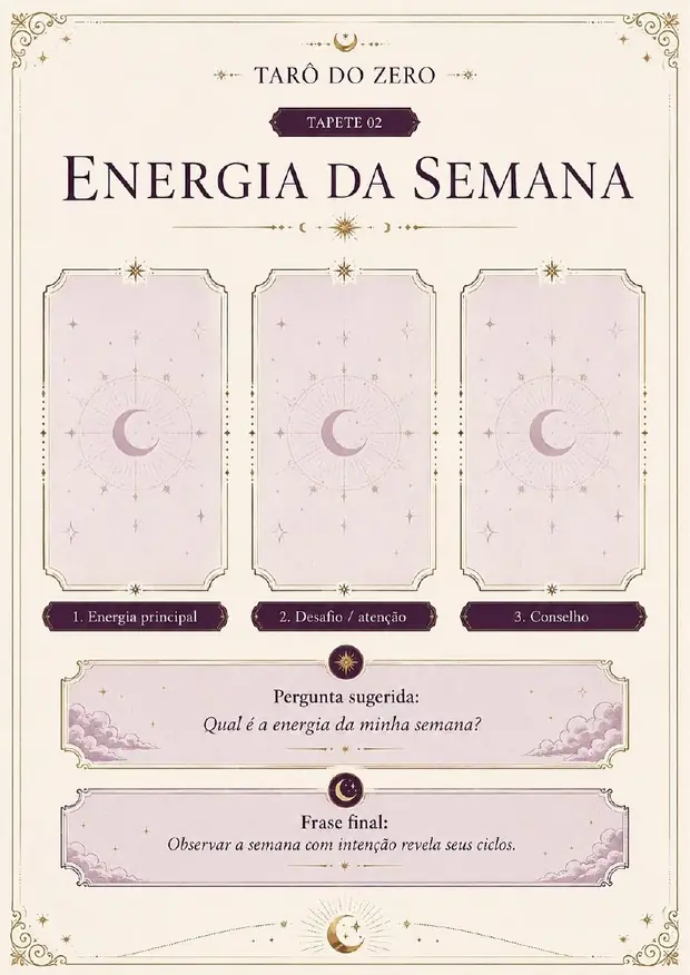 Tapete de tiragem Energia da Semana para imprimir